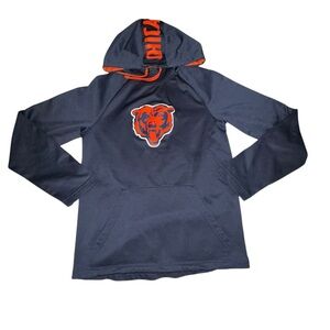 Fanatics Chicago Bears Navy and Orange Hoodie Size Small